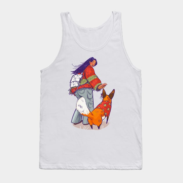 Company for my adventures Tank Top by Annada Menon